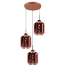 Подвесная люстра Lumina Deco Alacosmo LDP 6811-3 RD R.GD Подвесная люстра Lumina Deco Alacosmo LDP 6811-3 RD R.GD