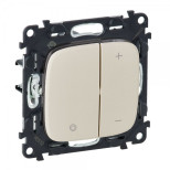 Светорегулятор Legrand Valena Allure кнопочный 400 Вт, слоновая кость 752862