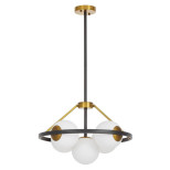 Подвесная люстра Lumina Deco Donzano LDP 8034-5 BK+WT Подвесная люстра Lumina Deco Donzano LDP 8034-5 BK+WT