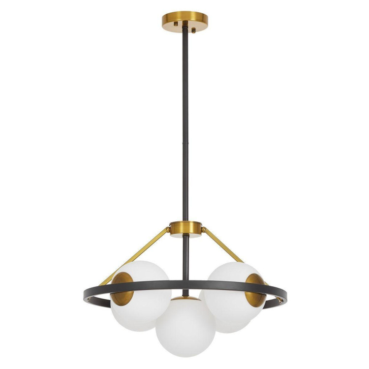 Подвесная люстра Lumina Deco Donzano LDP 8034-5 BK+WT Подвесная люстра Lumina Deco Donzano LDP 8034-5 BK+WT