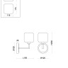 Настенный светильник (бра) Freya FR5373WL-01BS
