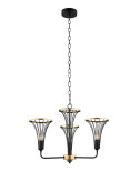 Подвесная люстра Lumien Hall Ивес 4017/3P-BK-GD