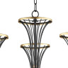 Подвесная люстра Lumien Hall Ивес 4017/3P-BK-GD