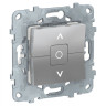 Выключатель двухклавишный для жалюзи Schneider Electric Unica New алюминий