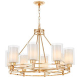 Подвесная люстра Lumina Deco Marietta LDP 8025-8 F.GD+WT Подвесная люстра Lumina Deco Marietta LDP 8025-8 F.GD+WT