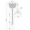 Садово-парковый светильник Outdoor O023FL-03G