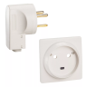 Комплект Legrand розетка 32А+вилка 2К+З со шторками, слоновая кость