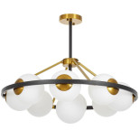 Подвесная люстра Lumina Deco Donzano LDP 8034-9 BK+WT Подвесная люстра Lumina Deco Donzano LDP 8034-9 BK+WT