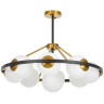 Подвесная люстра Lumina Deco Donzano LDP 8034-9 BK+WT Подвесная люстра Lumina Deco Donzano LDP 8034-9 BK+WT