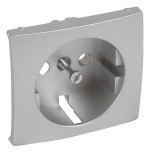Лицевая панель Valena Classic для розетки 2K+3, алюминий 770253