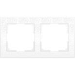 Рамка Werkel Flock на 2 поста белая WL05-Frame-02-white 4690389046711