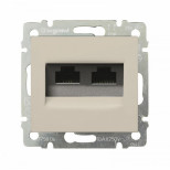 Розетка RJ-45 Legrand Valena Classic UTP 2, на винтах, слоновая кость 774139