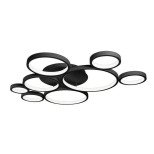 Потолочная светодиодная люстра iLedex Ring Star 9004-8L-X BK Потолочная светодиодная люстра iLedex Ring Star 9004-8L-X BK