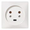 Розетка Legrand 20A 2К+З со шторками, слоновая кость 80x80