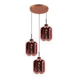 Подвесная люстра Lumina Deco Alacosmo LDP 6811-3 R.GD Подвесная люстра Lumina Deco Alacosmo LDP 6811-3 R.GD