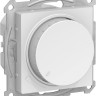 Светорегулятор поворотно-нажимной Schneider Electric Atlas Design 315 Вт, белый