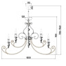 Люстра Maytoni H631-PL-15-B