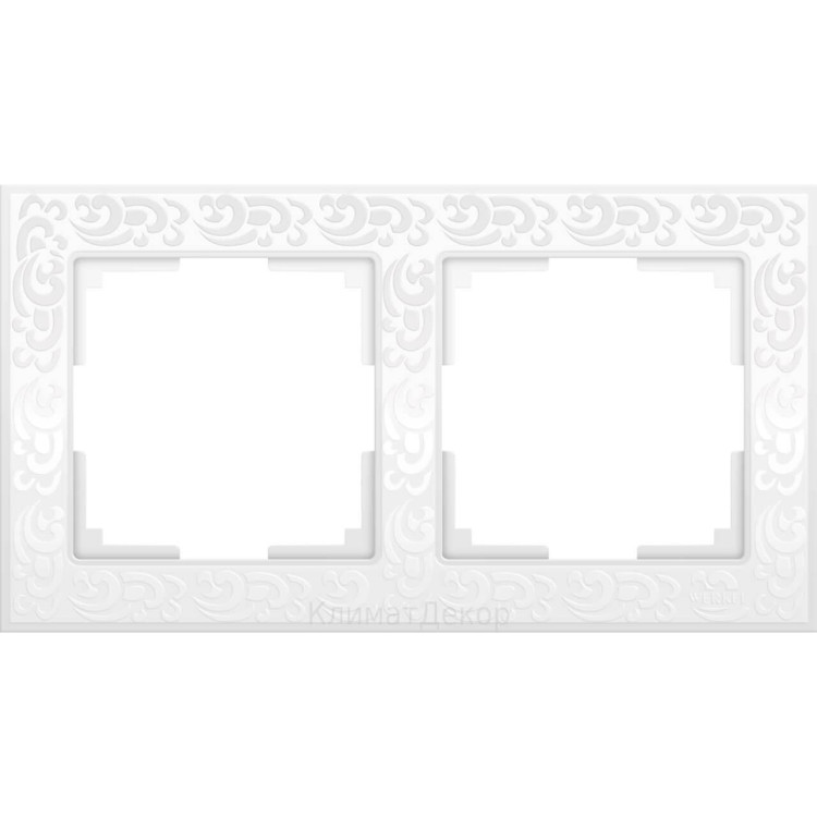 Рамка Werkel Flock на 2 поста слоновая кость WL05-Frame-02-ivory 4690389046919