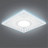 BL128 Светильник Gauss Backlight BL128 Квадрат. Белый, Gu5.3, 3W, LED 4000K 1/40