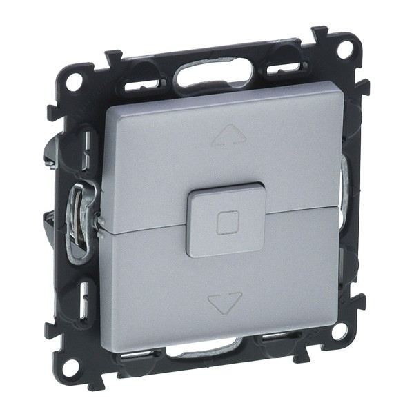 Выключатель под жалюзи Legrand Valena Life без фиксации, алюминий 752630