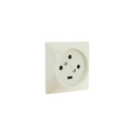 Розетка Legrand 20A 3К+З на винтах, слоновая кость