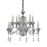 Подвесная люстра Lumina Deco Libero LDP 1230-12 CHR Подвесная люстра Lumina Deco Libero LDP 1230-12 CHR
