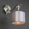 Настенный светильник с тканевым абажуром 60070/1 сатин-никель