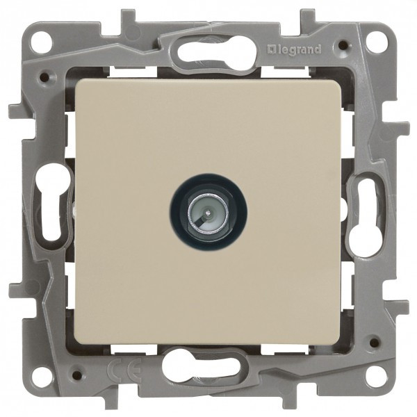 Розетка TV Legrand Etika звезда 2 дБ, слоновая кость 672351