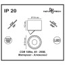Потолочный светодиодный светильник Novotech Over Gesso 357584