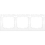 Рамка Werkel Flock на 3 поста белая WL05-Frame-03-white 4690389046728
