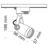 Трековый светильник Technical TR001-1-GU10-B