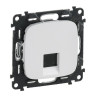 Розетка телефонная Legrand Valena Allure RJ-11, 1 выход, жемчуг 753068+755419