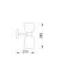 Настенный светильник (бра) Freya FR5203WL-02CH