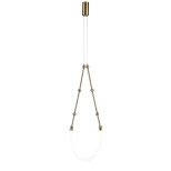Подвесной светодиодный светильник Indigo Corda 14010/1P Brass V000062L