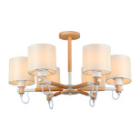 Потолочная люстра IMEX MD.19107-6-S-WOOD+WH Потолочная люстра IMEX MD.19107-6-S-WOOD+WH