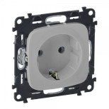Розетка силовая Legrand Valena Allure 2K+3 алюминий 753921