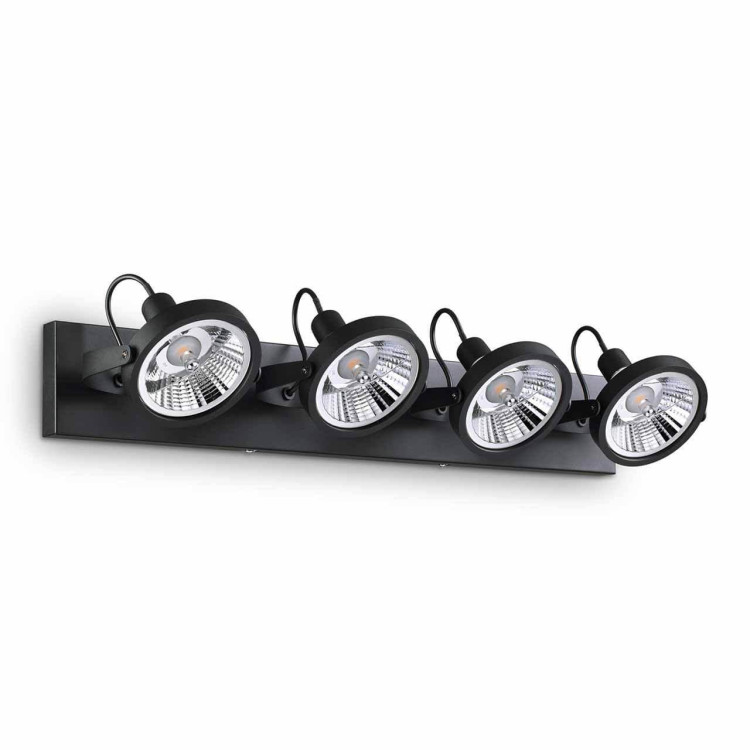 Спот Ideal Lux Glim PL4 Nero 200255 Спот Ideal Lux Glim PL4 Nero 200255