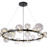 Подвесная люстра Crystal Lux Agata SP24 V2 Black/Transparente