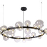Подвесная люстра Crystal Lux Agata SP24 V2 Black/Transparente