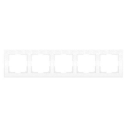 Рамка Werkel Flock на 5 постов белая WL05-Frame-05-white 4690389059391