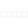 Рамка Werkel Flock на 5 постов белая WL05-Frame-05-white 4690389059391