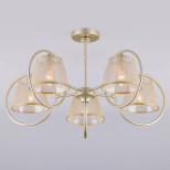 Потолочная люстра Eurosvet 60093/5 перламутровое золото