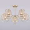 Потолочная люстра Eurosvet 60093/5 перламутровое золото