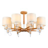 Потолочная люстра IMEX MD.19107-8-S-WOOD+WH Потолочная люстра IMEX MD.19107-8-S-WOOD+WH