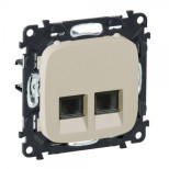 Розетка RJ-11+RJ-45 Legrand Valena Allure слоновая кость 753032+755426