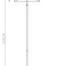 Торшер Arte Lamp Rodos A2589PN-1SS