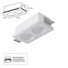 A9286PL-2WH Светильник потолочный гипсовый INVISIBLE для MR16 150x80x48мм