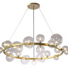 Подвесная люстра Crystal Lux Agata SP24 V2 Gold/Transparente