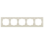 Рамка Werkel Flock на 5 постов слоновая кость WL05-Frame-05-ivory 4690389059384