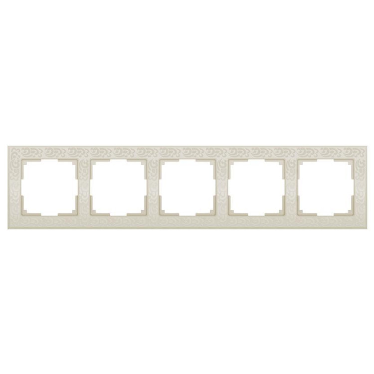 Рамка Werkel Flock на 5 постов слоновая кость WL05-Frame-05-ivory 4690389059384
